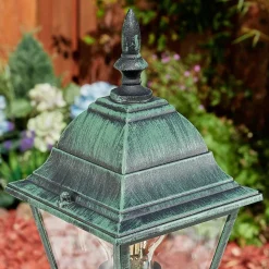 Borne Lumineuse Naofe Vert, Noir, 1 Lumiere