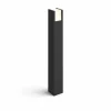 Borne Lumineuse Philips Hue White Fuzo Led Noir, 1 Lumiere