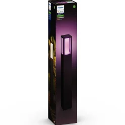 Borne Lumineuse Philips Hue Ambiance White & Color Impress Led Noir, 1 Lumiere, Changeur De Couleurs
