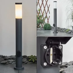 Borne Lumineuse Sessa Anthracite, 1 Lumiere