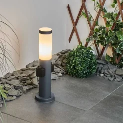 Borne Lumineuse Sessa Anthracite, 1 Lumiere
