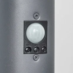 Borne Lumineuse Sessa Anthracite, 1 Lumiere, Detecteur De Mouvement
