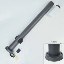 Borne Lumineuse Sessa Anthracite, 1 Lumiere