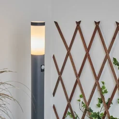 Borne Lumineuse Sessa Anthracite, 1 Lumiere, Detecteur De Mouvement