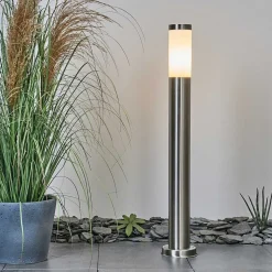 Borne Lumineuse Sessa Nickel Mat, 1 Lumiere