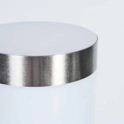 Borne Lumineuse Sessa Nickel Mat, 1 Lumiere