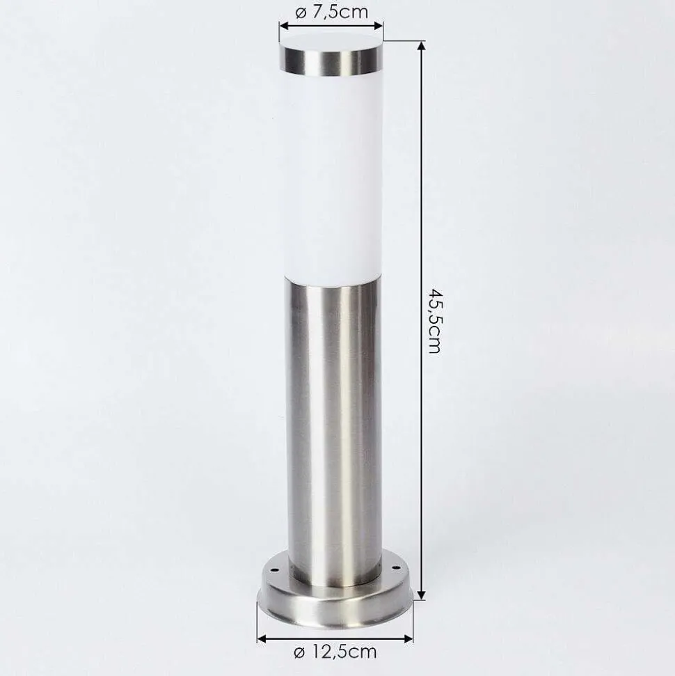 Borne Lumineuse Sessa Nickel Mat, 1 Lumiere