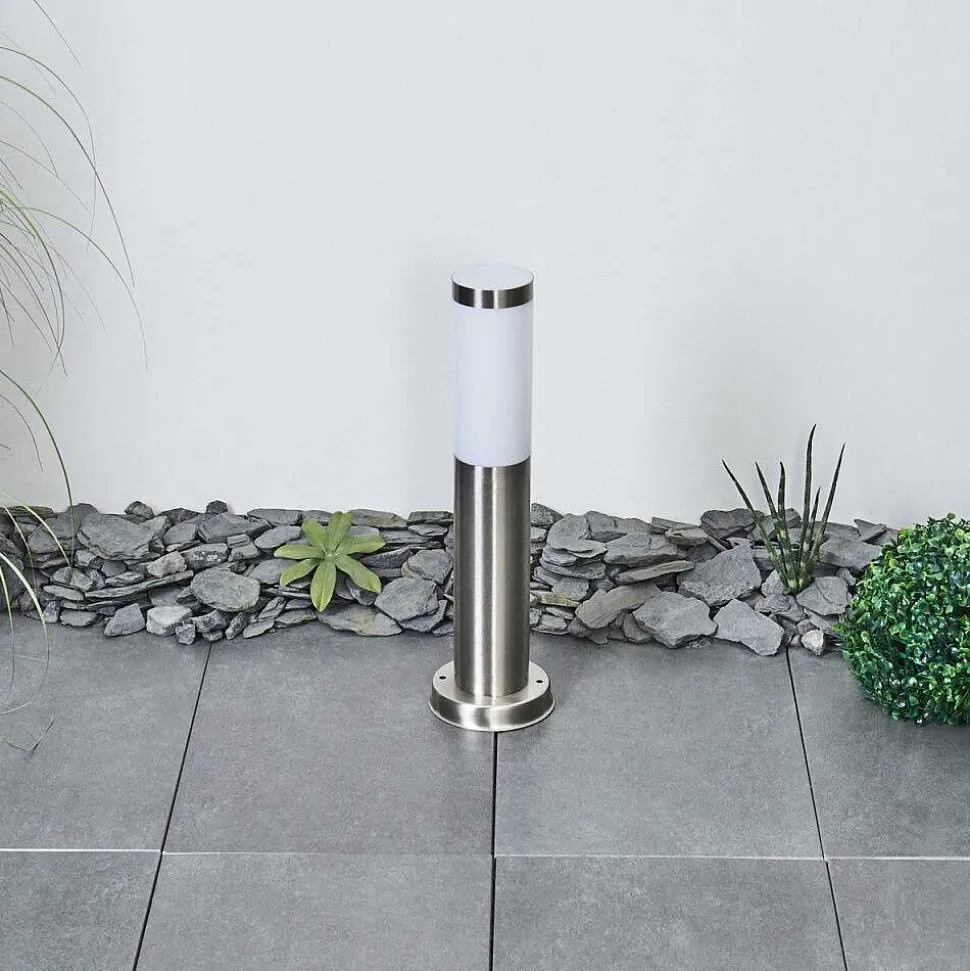 Borne Lumineuse Sessa Nickel Mat, 1 Lumiere
