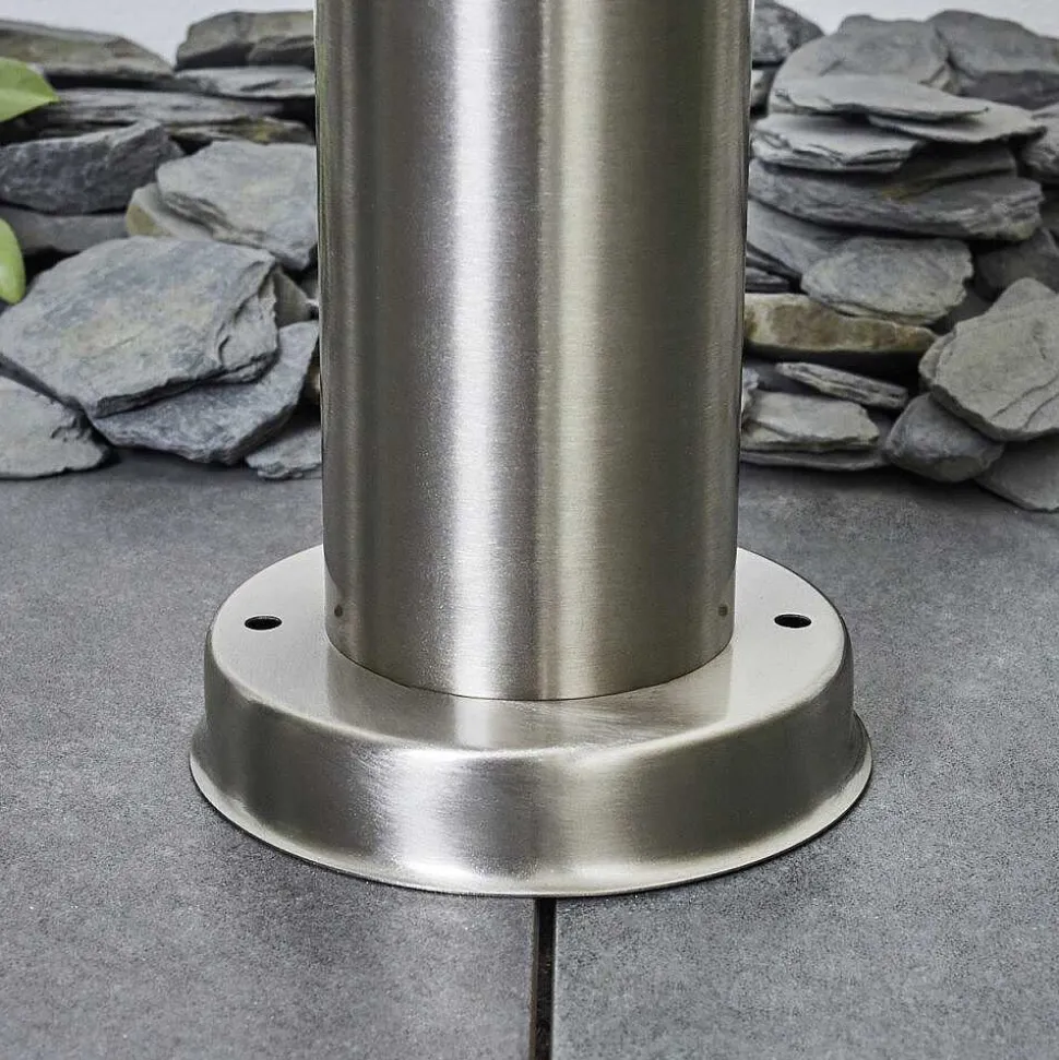 Borne Lumineuse Sessa Nickel Mat, 1 Lumiere