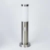 Borne Lumineuse Sessa Nickel Mat, 1 Lumiere, Detecteur De Mouvement