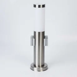 Borne Lumineuse Sessa Nickel Mat, 1 Lumiere