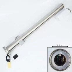 Borne Lumineuse Sessa Nickel Mat, 1 Lumiere