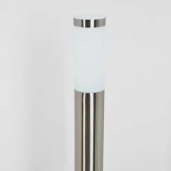 Borne Lumineuse Sessa Nickel Mat, 1 Lumiere