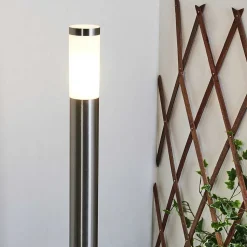 Borne Lumineuse Sessa Nickel Mat, 1 Lumiere