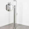 Borne Lumineuse Sessa Nickel Mat, 1 Lumiere, Detecteur De Mouvement