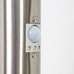 Borne Lumineuse Sessa Nickel Mat, 1 Lumiere, Detecteur De Mouvement