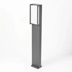 Borne Lumineuse Skove Led Anthracite, 1 Lumiere, Changeur De Couleurs