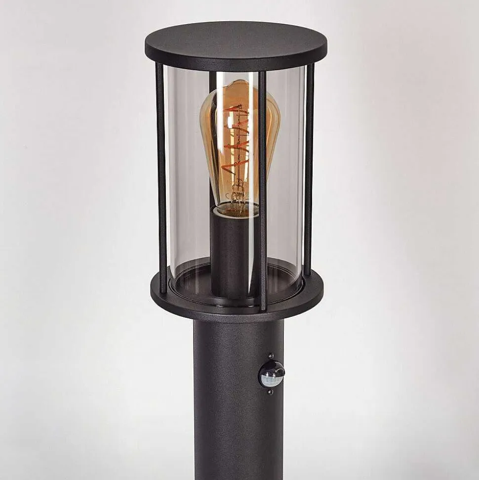 Borne Lumineuse Sumalao Noir, 1 Lumiere, Detecteur De Mouvement