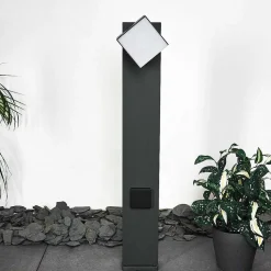 Borne Lumineuse Swanek Led Anthracite, 1 Lumiere