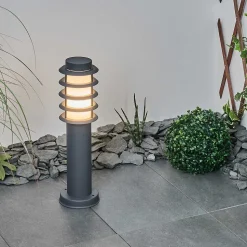Borne Lumineuse Tunes Anthracite, 1 Lumiere