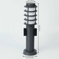 Borne Lumineuse Tunes Anthracite, 1 Lumiere