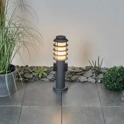 Borne Lumineuse Tunes Anthracite, 1 Lumiere