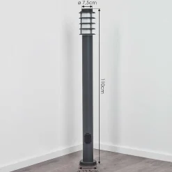 Borne Lumineuse Tunes Anthracite, 1 Lumiere