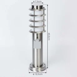 Borne Lumineuse Tunes Nickel Mat, 1 Lumiere