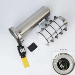 Borne Lumineuse Tunes Nickel Mat, 1 Lumiere