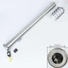 Borne Lumineuse Tunes Nickel Mat, 1 Lumiere, Detecteur De Mouvement