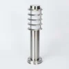 Borne Lumineuse Tunes Nickel Mat, 1 Lumiere