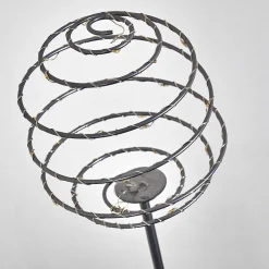 Borne Lumineuse Zermatt Led Argente, 28 Lumieres