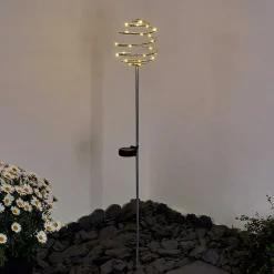 Borne Lumineuse Zermatt Led Argente, 28 Lumieres