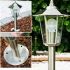 Borne Moskau Acier Inoxydable, 1 Lumiere