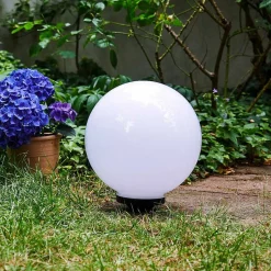 Boule Lumineuse Campinas Led Noir, Blanc, 1 Lumiere