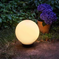 Boule Lumineuse Campinas Led Noir, Blanc, 1 Lumiere