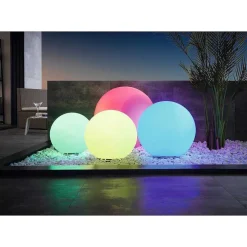 Boule Lumineuse Eglo Monterolo-Z Led Blanc, 1 Lumiere, Changeur De Couleurs