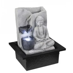Fontaine Globo Albert Led Gris, 1 Lumiere