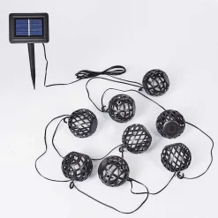Guirlande Lumineuse Solaire Torpo Led Noir, Blanc, 96 Lumieres