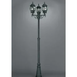 Kobe Reverbere Vert, Noir, 3 Lumieres