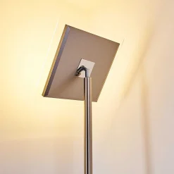 Lampadaire A Vasque Veteli Led Acier Inoxydable, 2 Lumieres