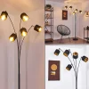 Lampadaire Alsen Noir, 5 Lumieres