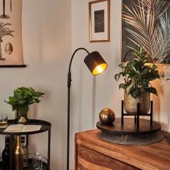 Lampadaire Alsen Noir, 1 Lumiere