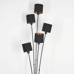 Lampadaire Alsen Noir, 5 Lumieres