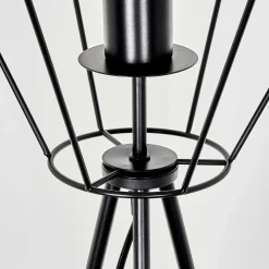 Lampadaire Bardhaman Noir, 1 Lumiere