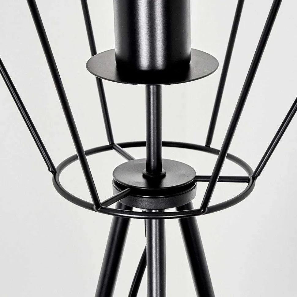 Lampadaire Bardhaman Noir, 1 Lumiere