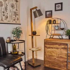 Lampadaire Baval Ecru, 1 Lumiere