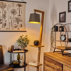 Lampadaire Baval Ecru, 1 Lumiere