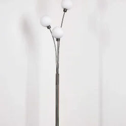 Lampadaire Bernado Nickel Mat, 3 Lumieres