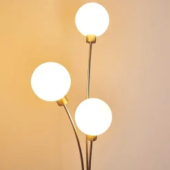 Lampadaire Bernado Nickel Mat, 3 Lumieres
